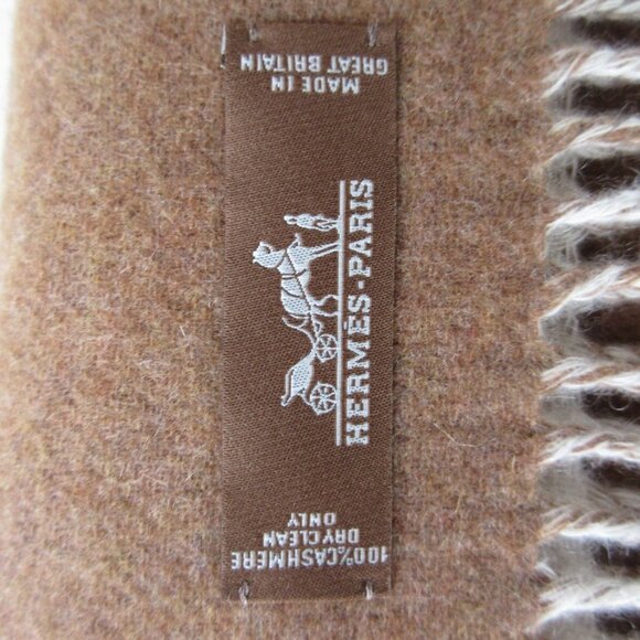HERMES Brown Scarf - Picture 5 of 6